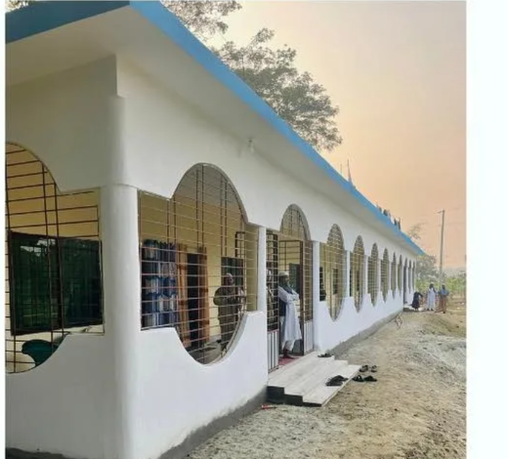 The institute building under development